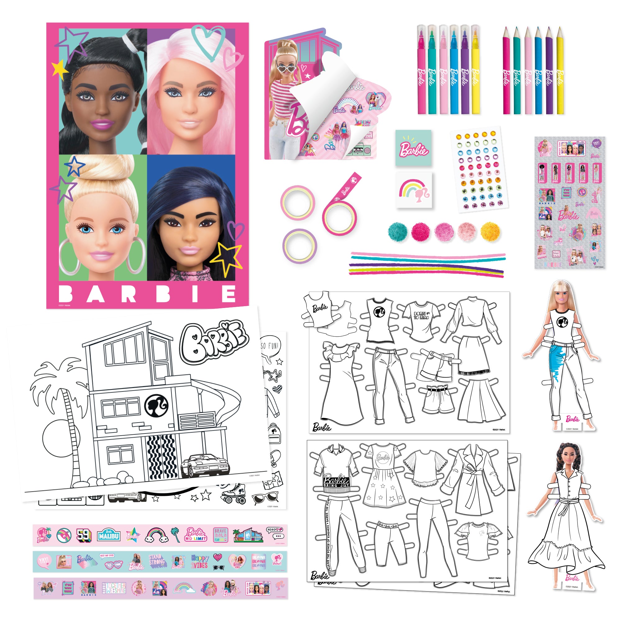 Barbie Fabric Fashion Paper Dolls 